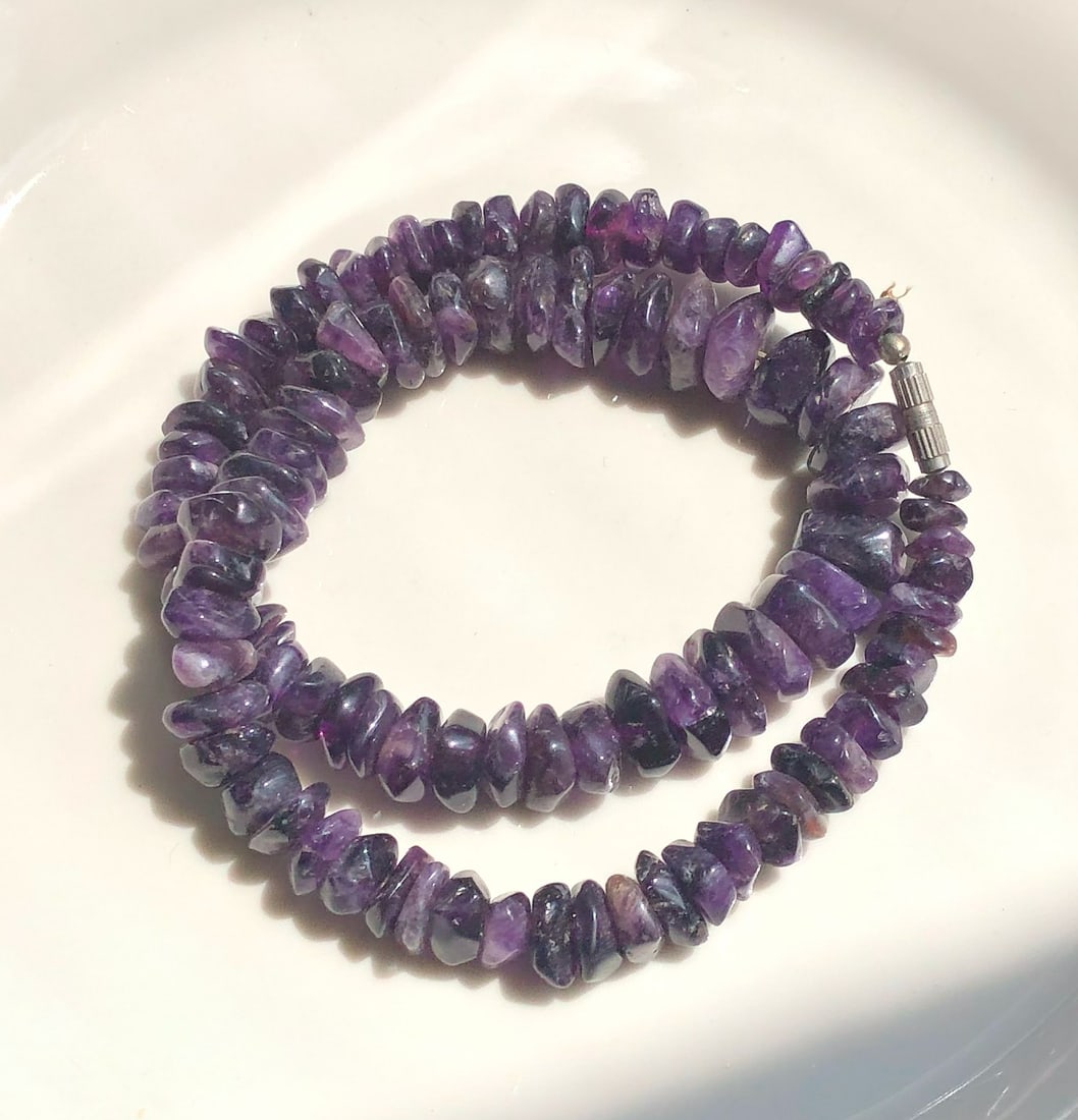 Vintage Amythest Necklace (1 of 2)
