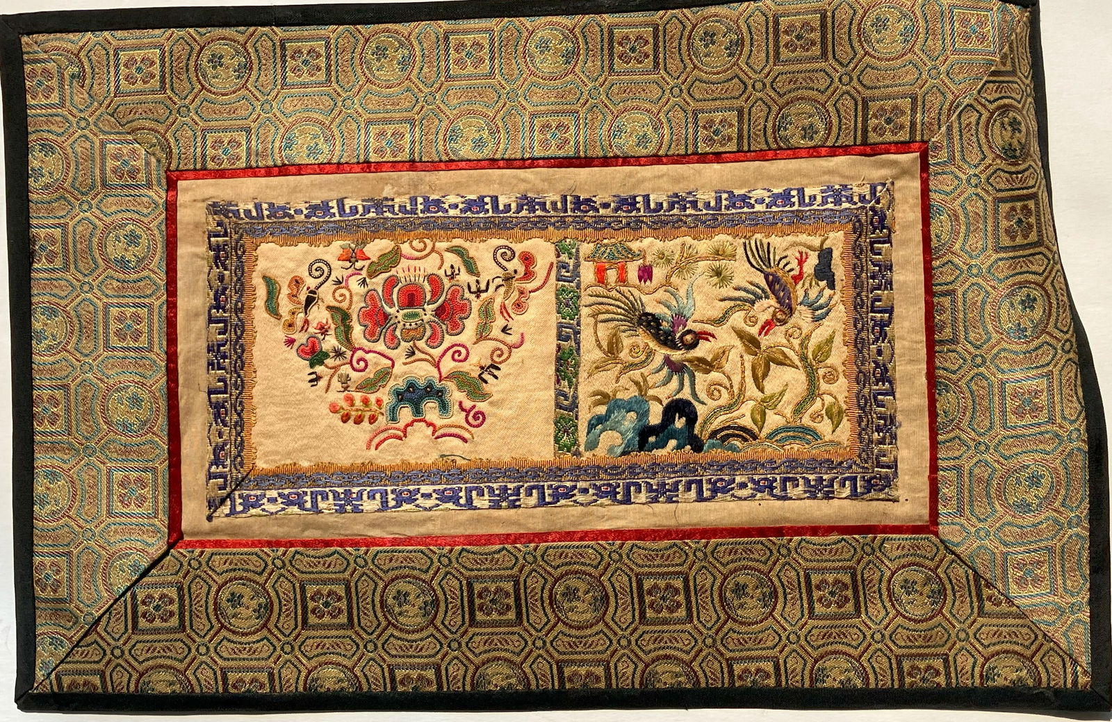 Vintage Embroidery Panel, Size: 11" x 7": Vintage Embroidery Panel, Size: 11" x 7"