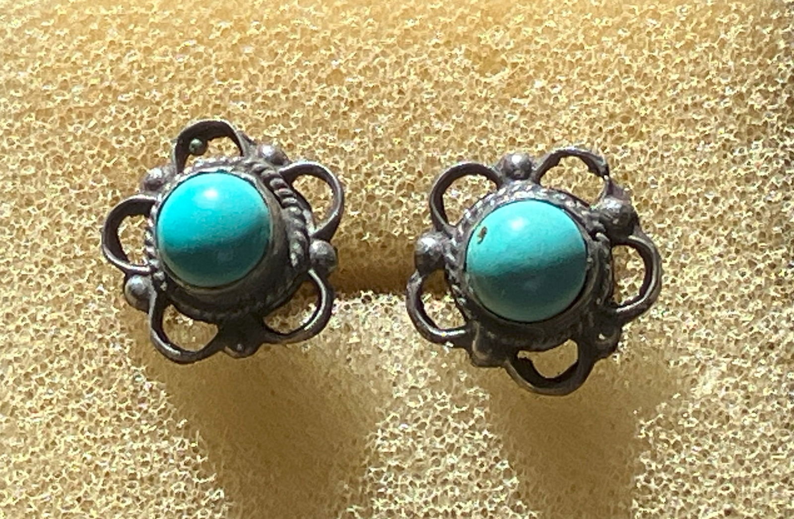 Pair of Silver Earrings: Pair of Silver Earrings