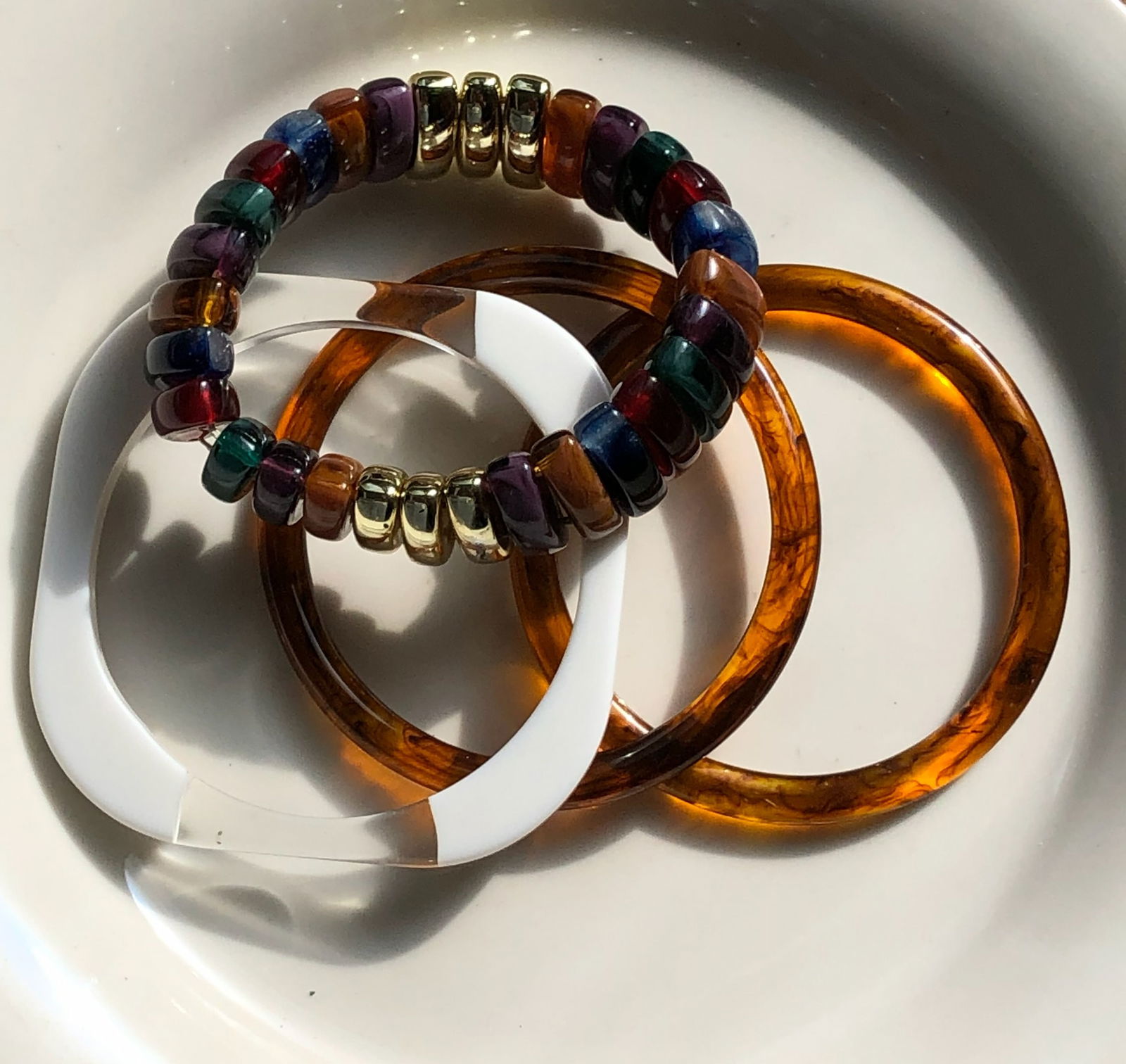 Colorful Beaded Bracelets Set (1 of 3)