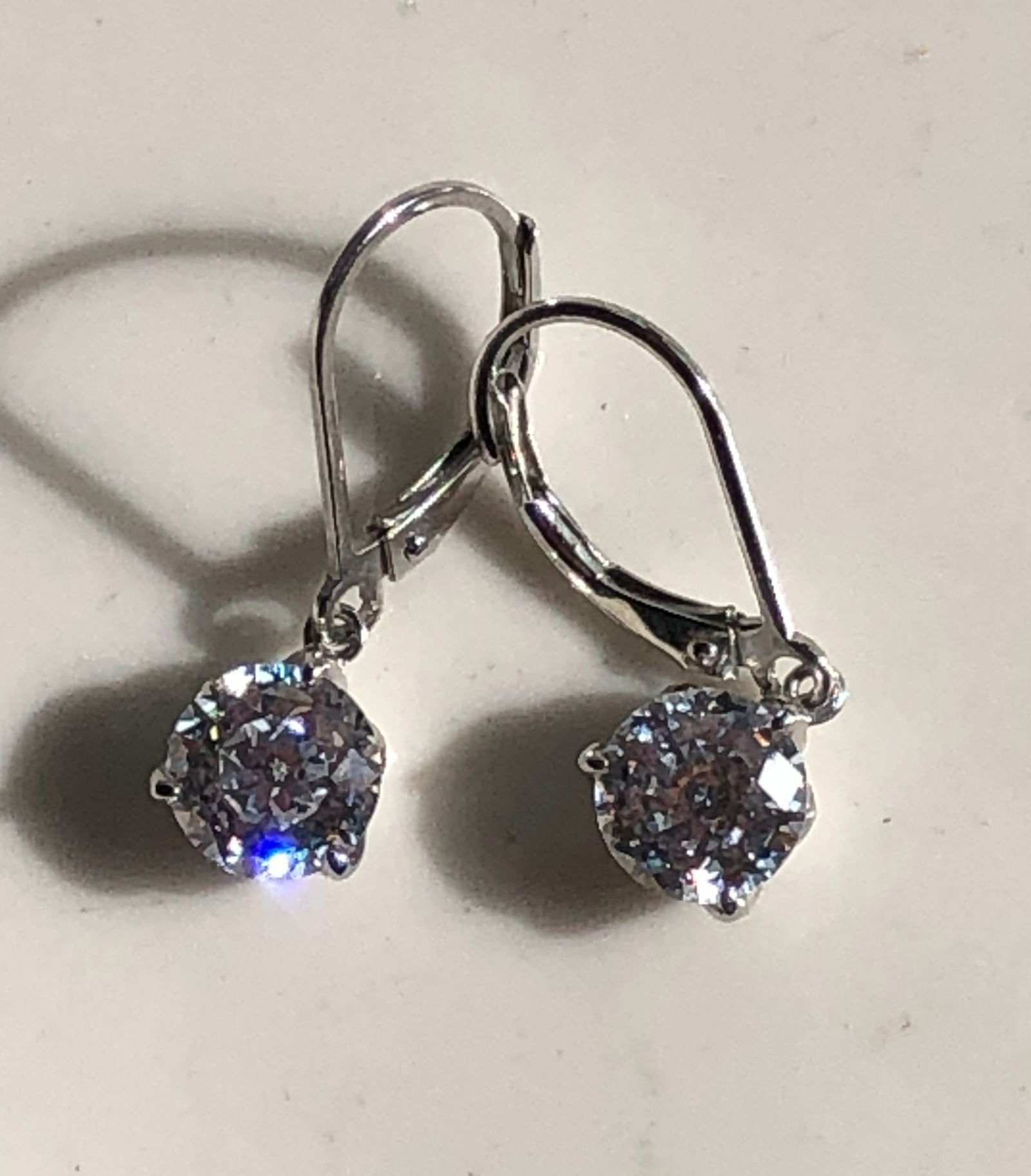 Silver Crystal Earrings (1 of 4)