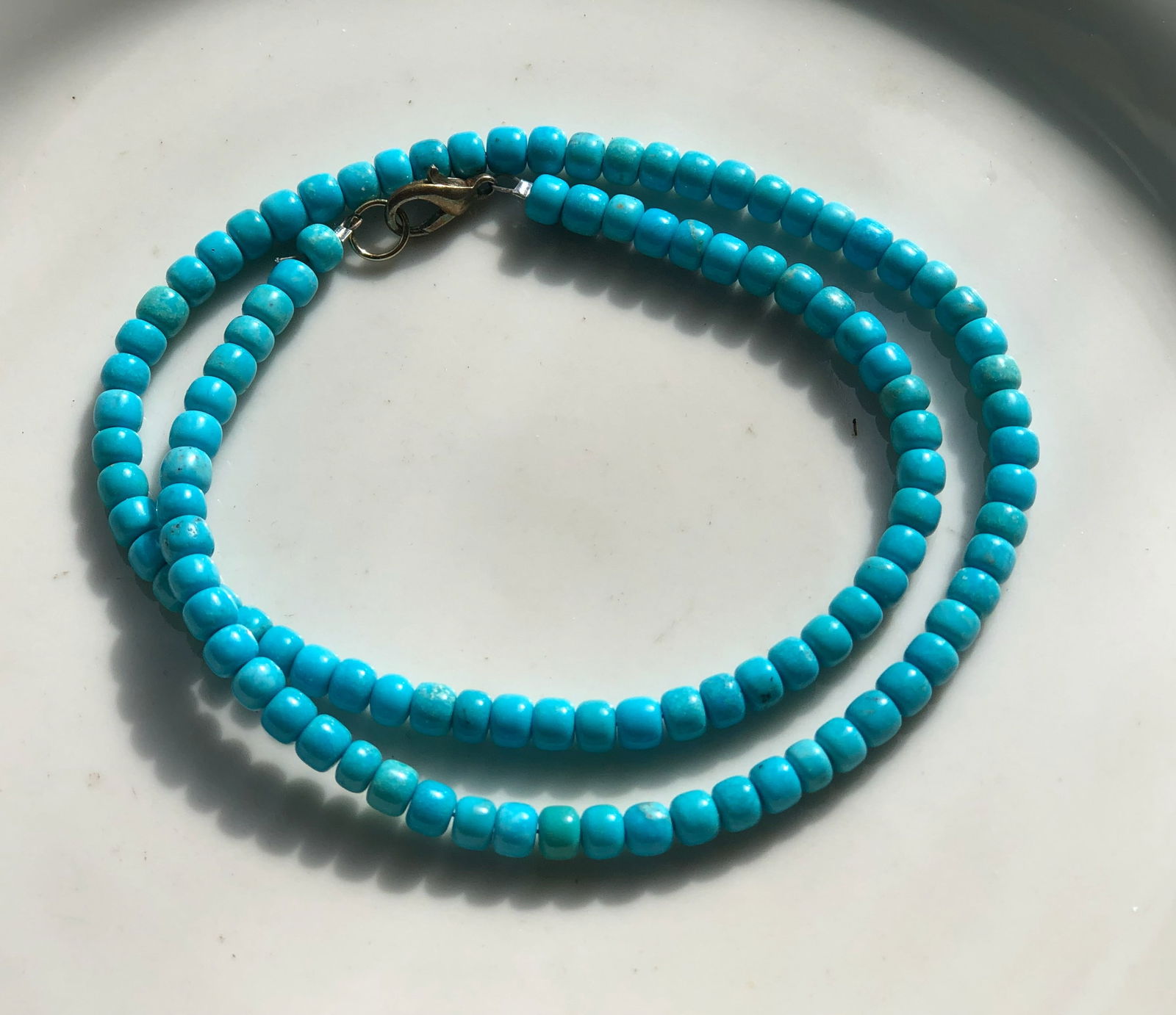 Turquoise Bead Necklace (1 of 2)