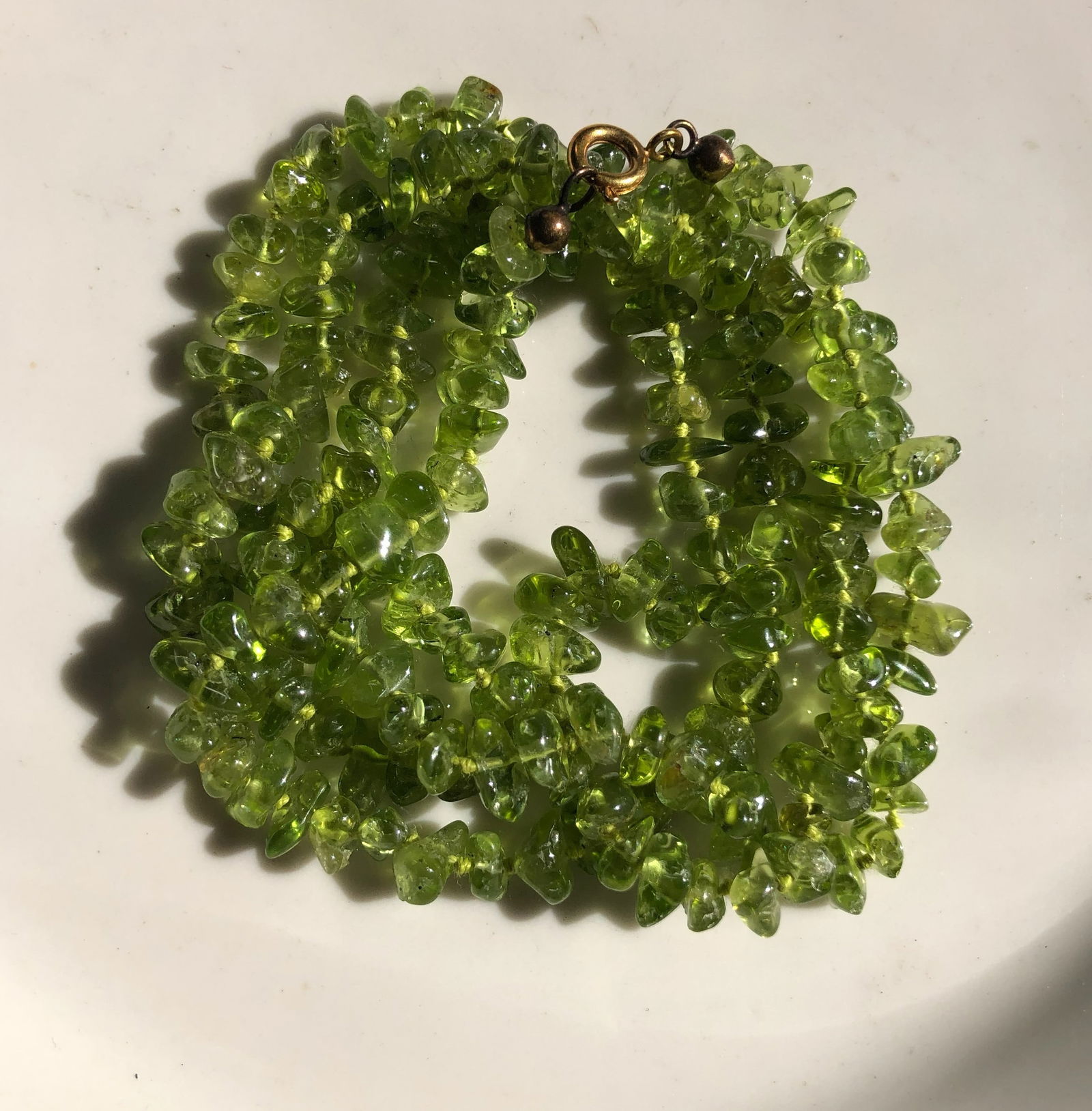 Green Gemstone Necklace (1 of 1)