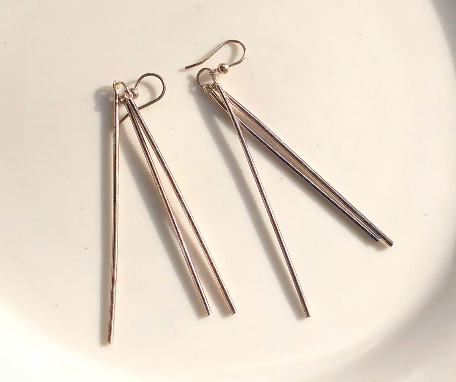 Pair of Silver Earrings: Pair of Silver Earrings