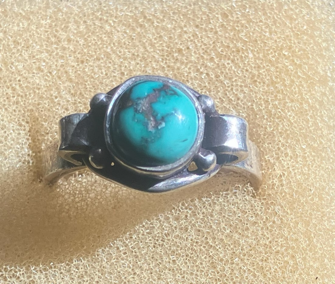 Turquoise Silver Ring - 3