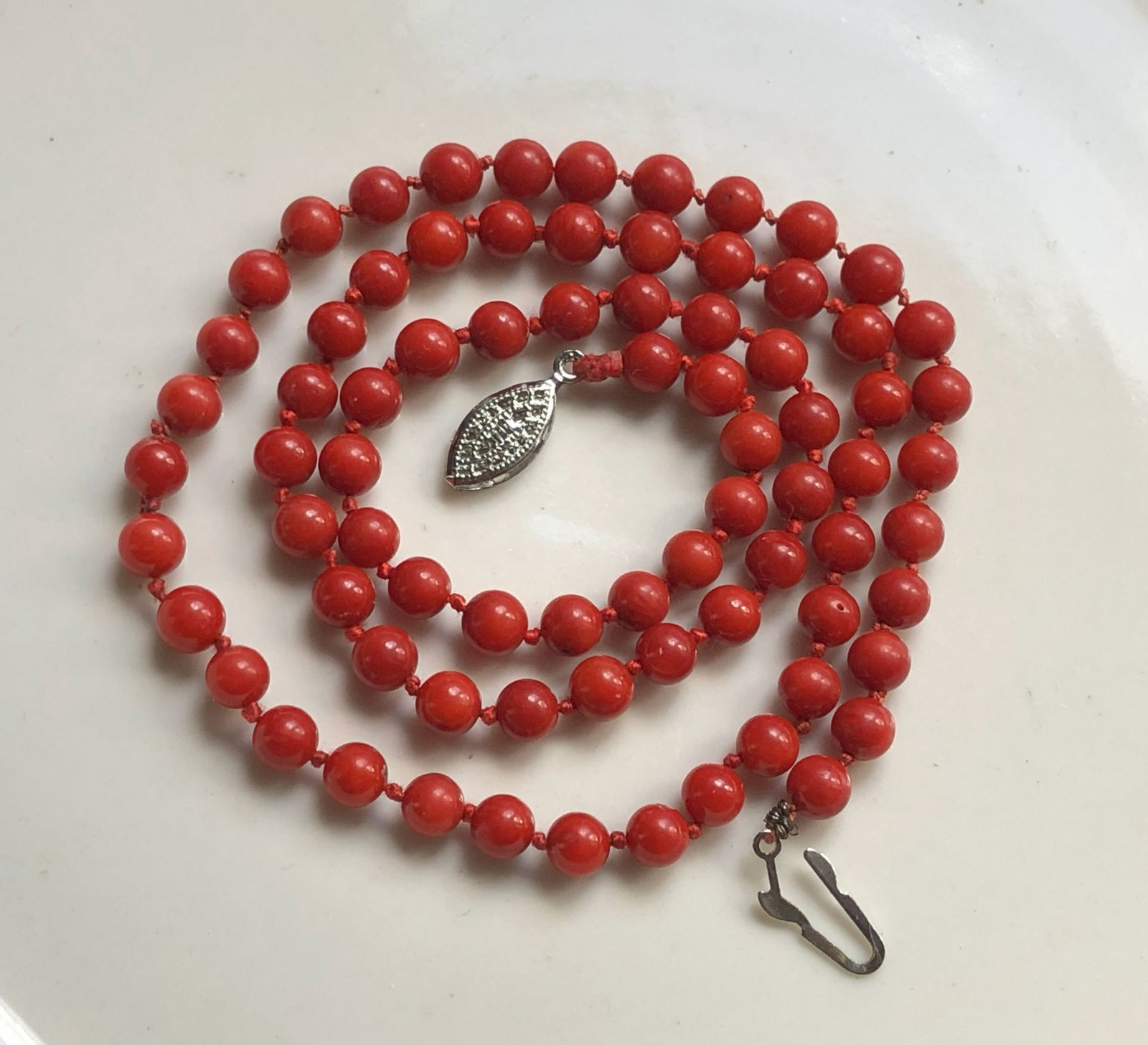 Red Bead Necklace - 2