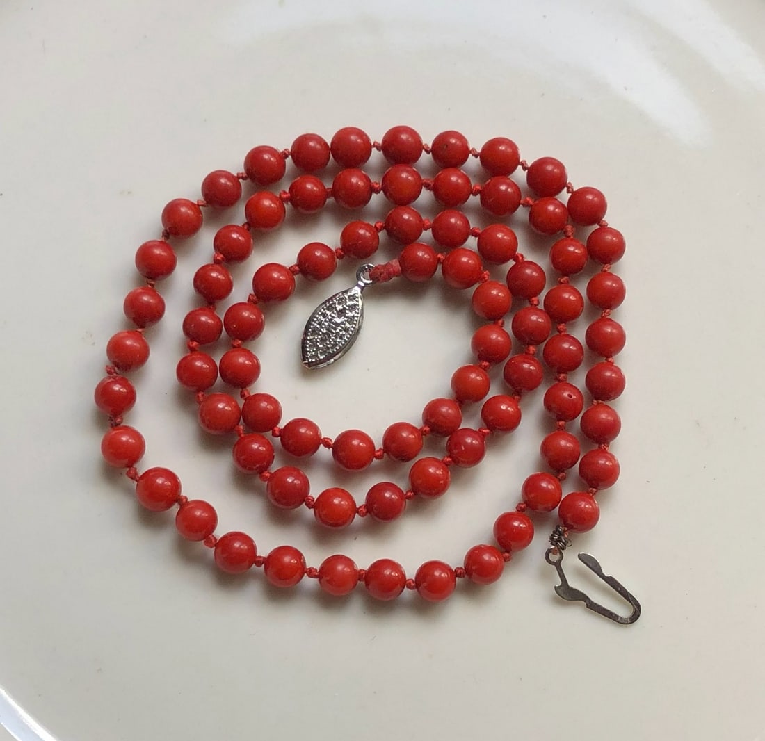Red Bead Necklace - 3