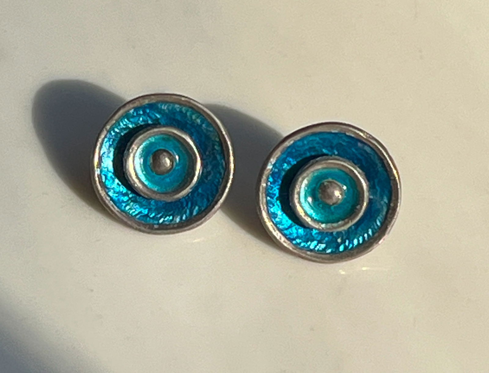 Pair of Silver Earrings: Pair of Silver Earrings