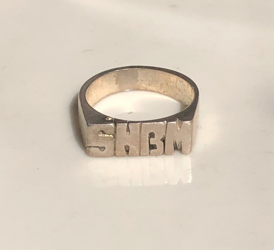 Antique Silver Ring: Antique Silver Ring, Size 8