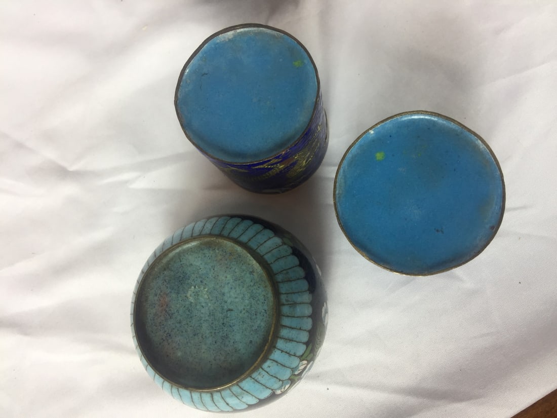 Three Antique Cloisonne Items - 6