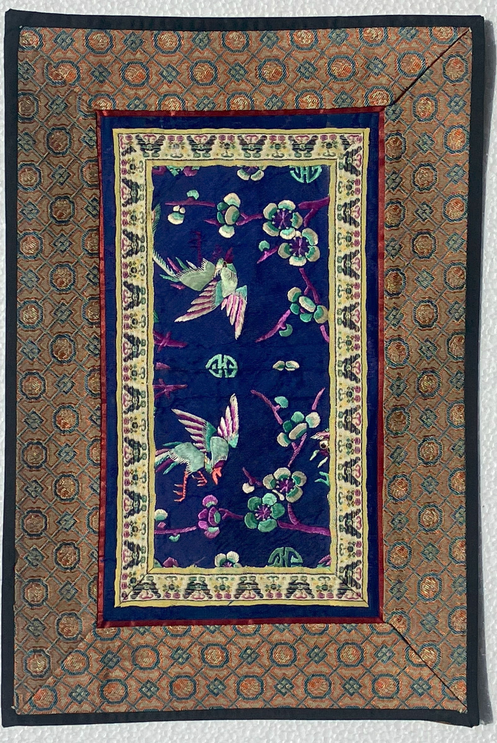 Vintage Embroidery Panel: Vintage Embroidery Panel, Size: 13" x 9"