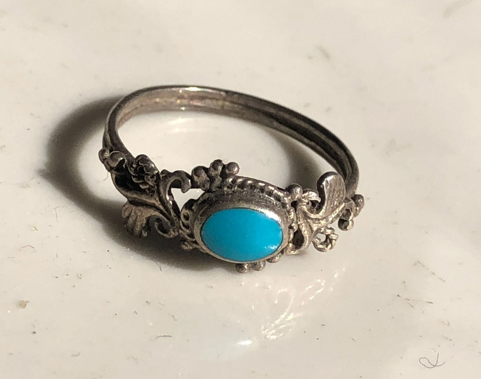 Vintage silver ring - 2