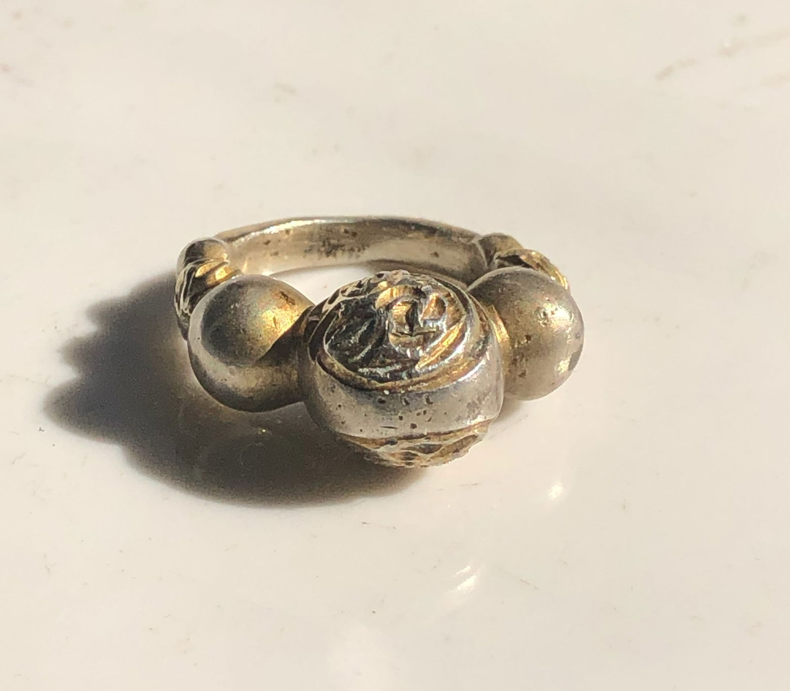 Vintage silver ring - 2
