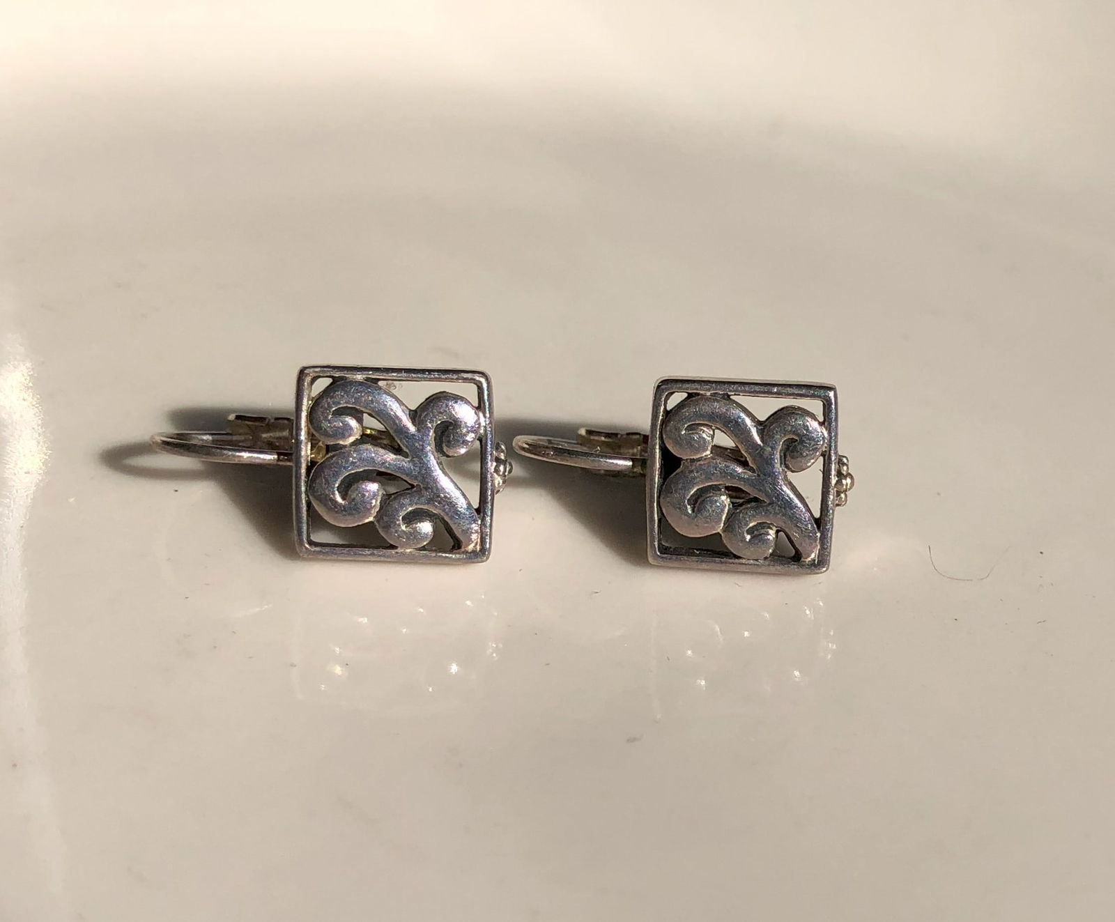 Pair of Silver Earrings (1 of 3)