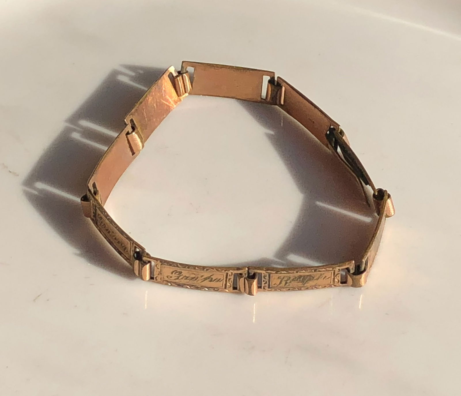 Antique Gold Filled Bracelet (1 of 2)