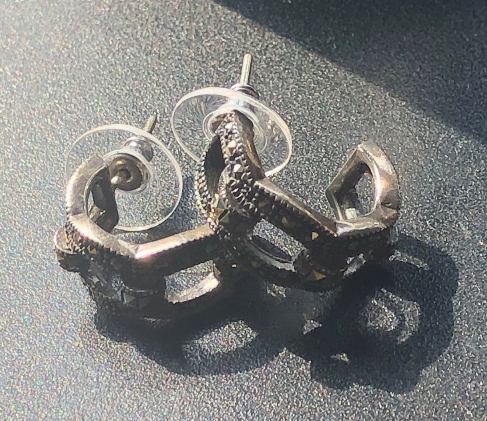 Pair of Silver Earrings: Pair of Silver Earrings