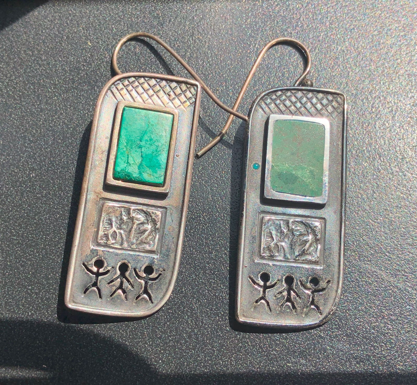 Pair of Silver Earrings: Pair of Silver Earrings