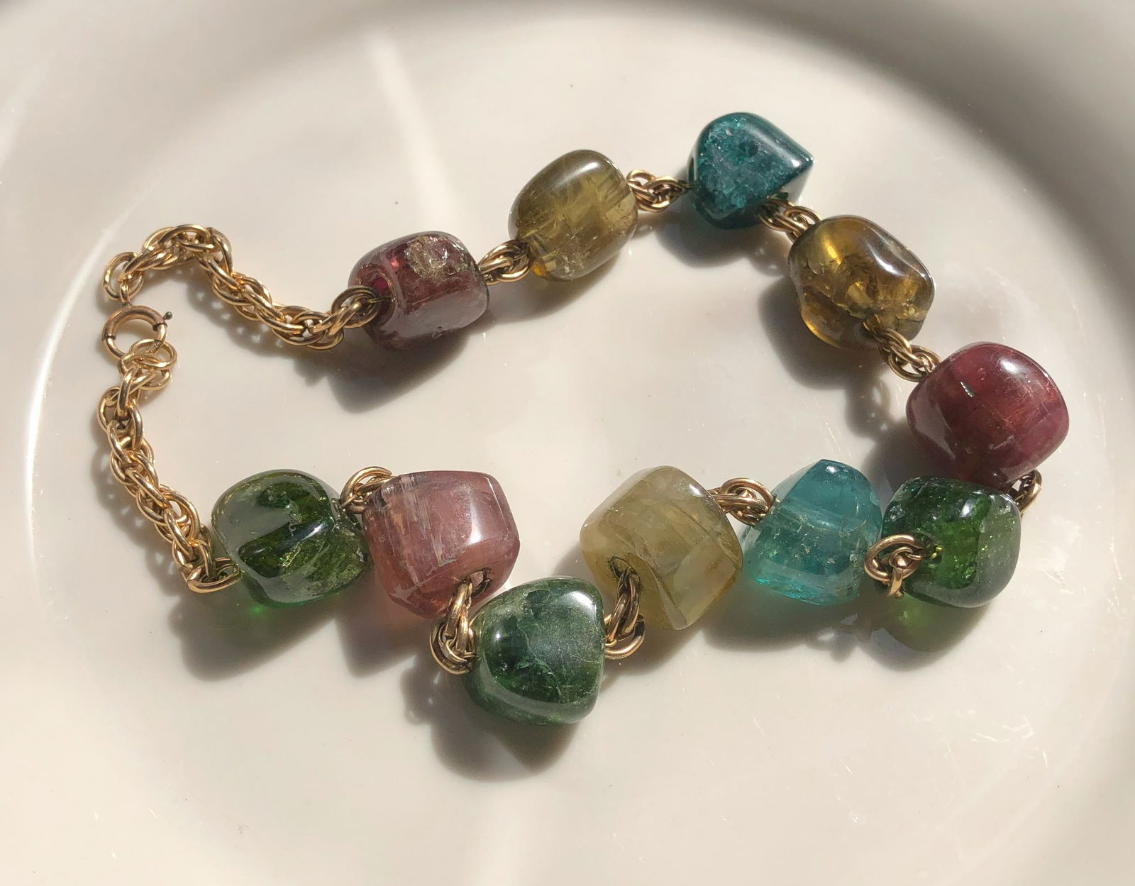 Vintage Tourmaline Chain: Vintage Tourmaline Chain