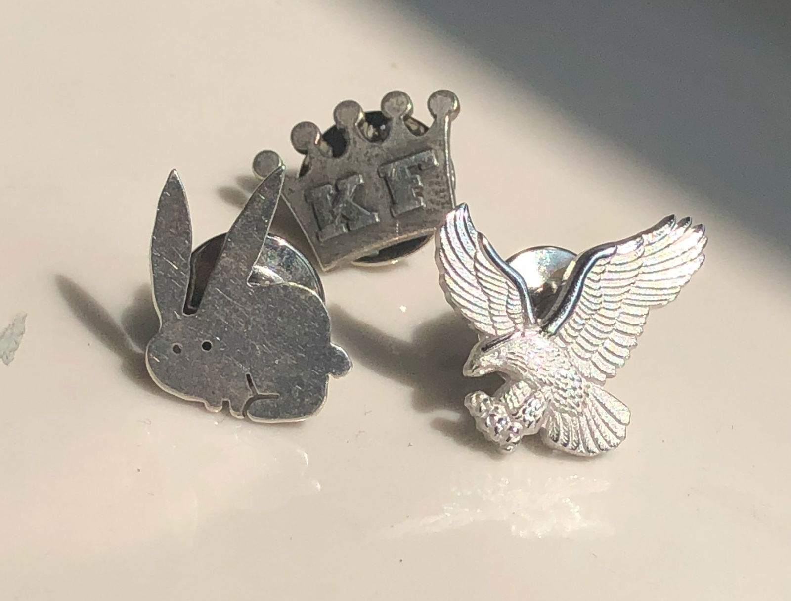 Three silver Pins - 4