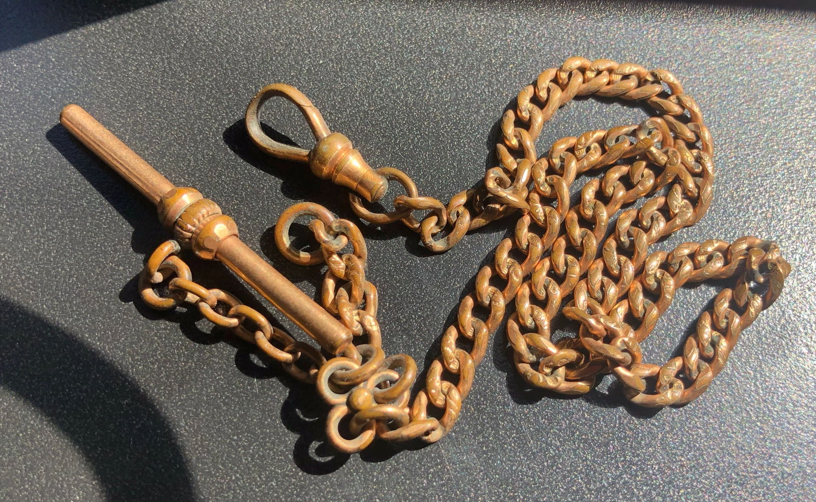 Antique Gold Filled Watch Chain (1 of 2)