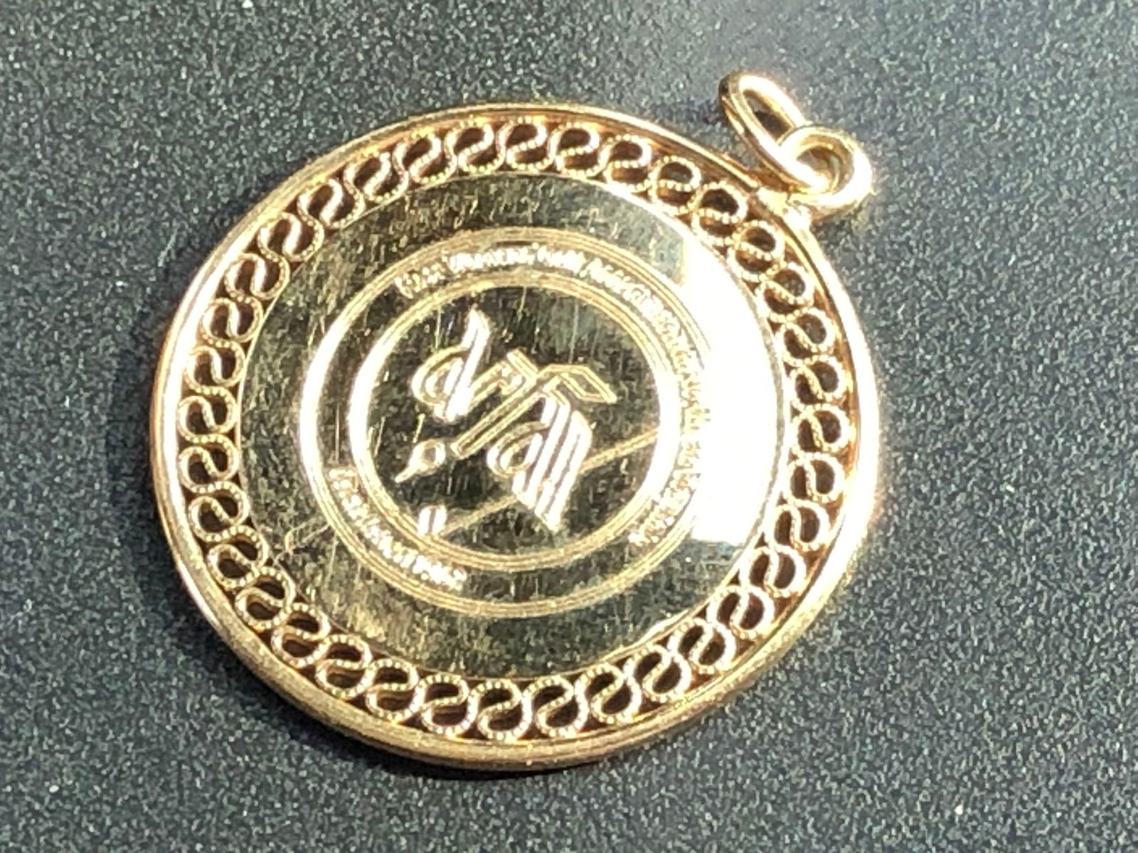 Vintage Gold Plated Pendant (1 of 4)
