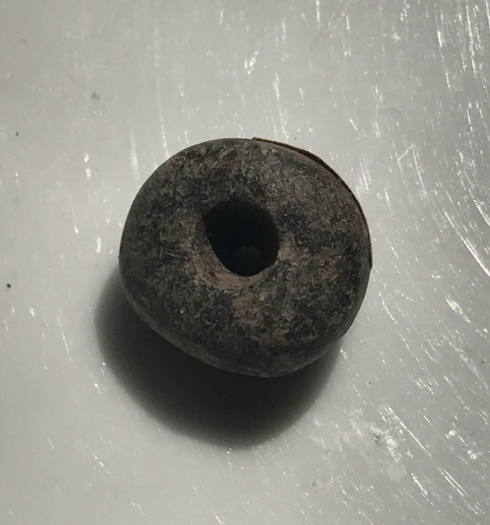 ancient stone bead, central america region. (1 of 3)