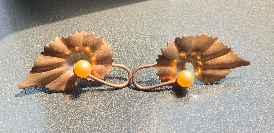 Pair of Silver Earrings: Pair of Silver Earrings