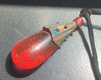 Antique Chinese Peking Glass Pendant