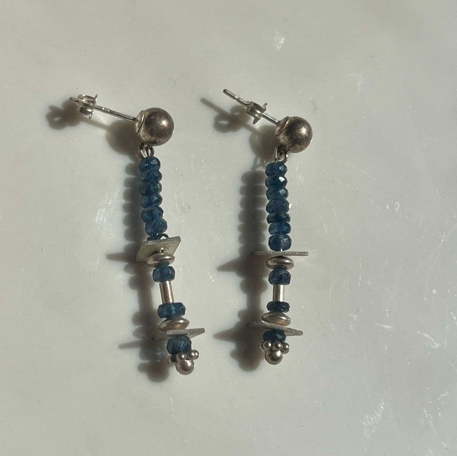 Pair of Silver Earrings: Pair of Silver Earrings