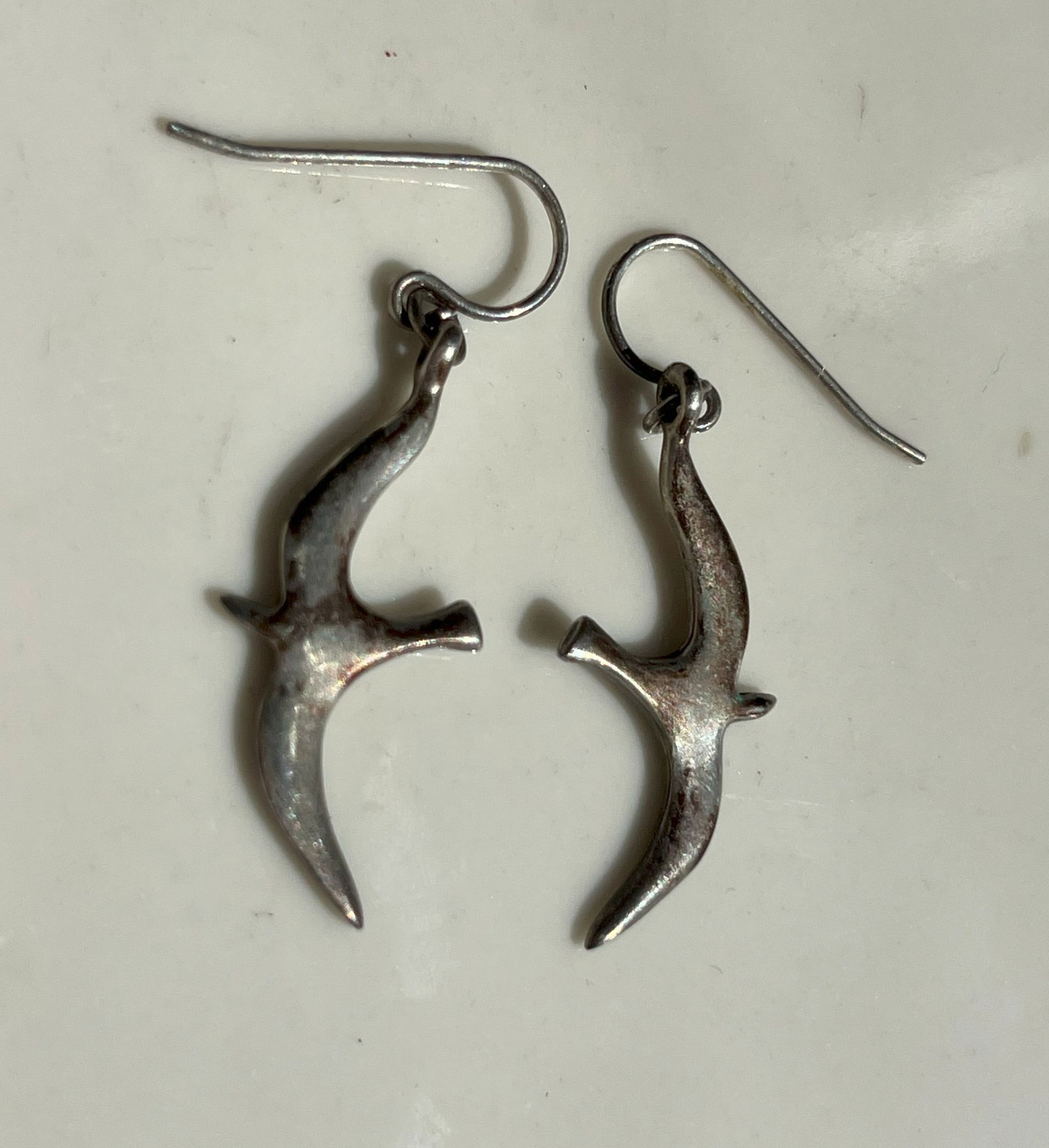 Pair of Silver Earrings: Pair of Silver Earrings
