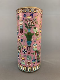 Antique Chinese cloisonne hat stand