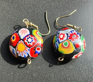Pair of Glass Earrings
