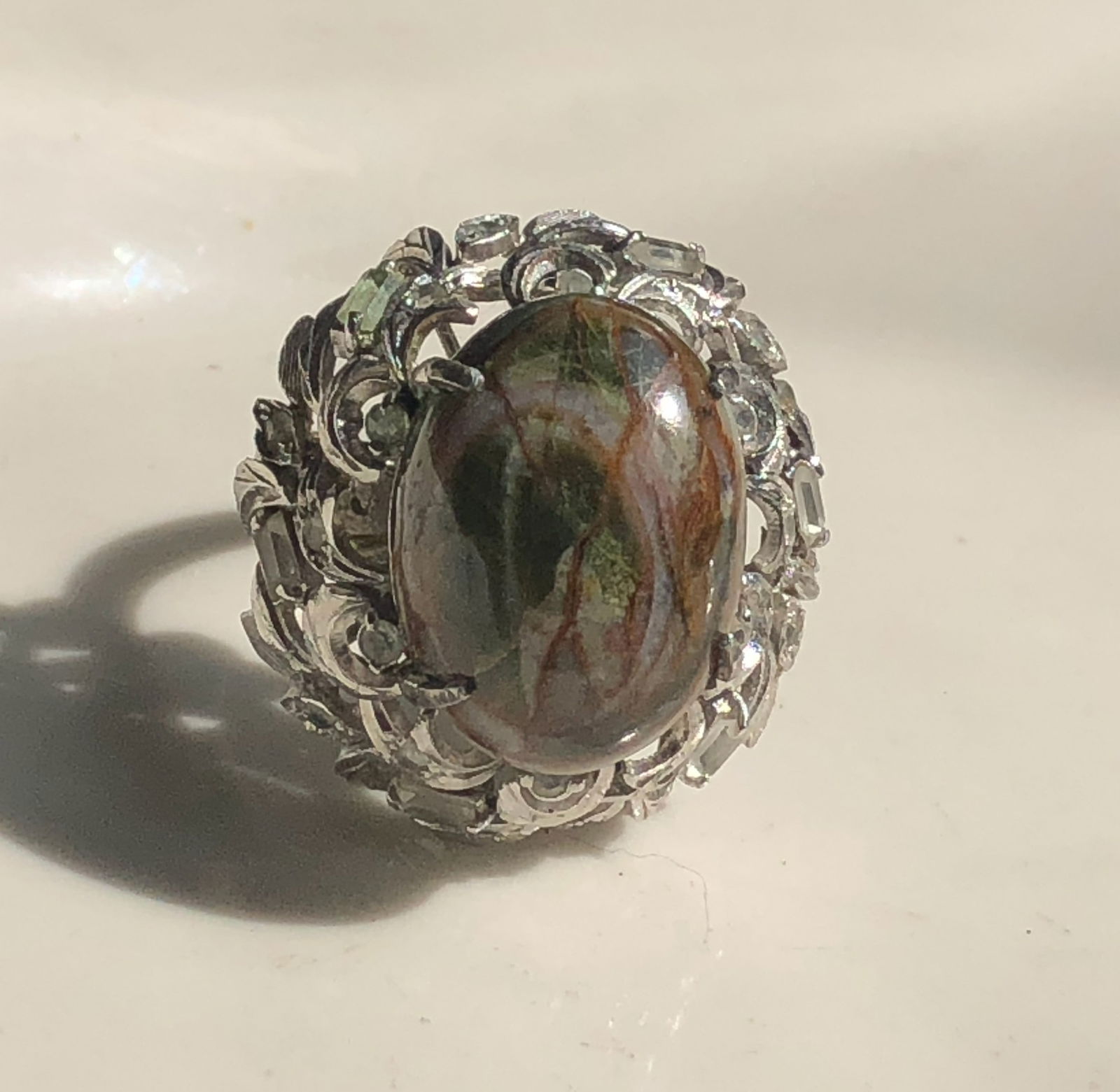 Vintage Silver Ring: Vintage Silver Ring, Size 10, weight 17g