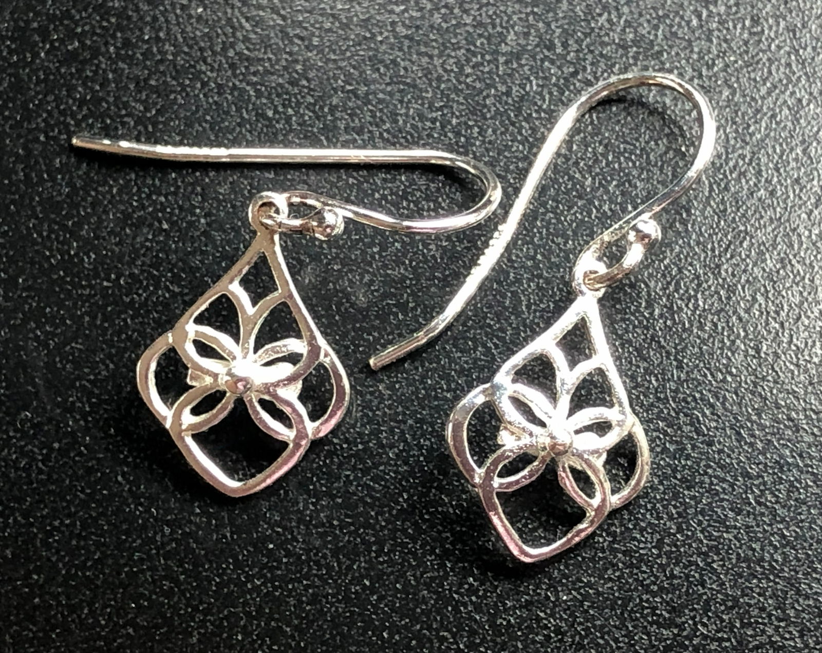 Pair of Silver Earrings: Pair of Silver Earrings