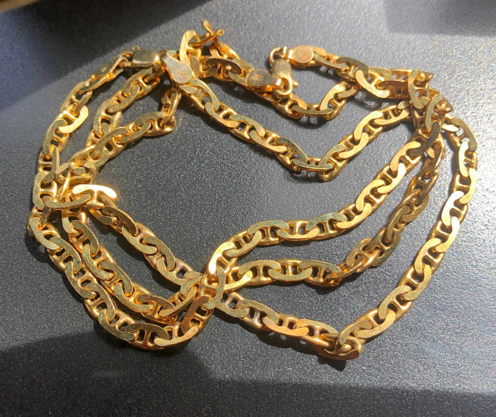 Vintage gold Filled Silver Necklace: Vintage gold Filled Silver Necklace, weight 24g