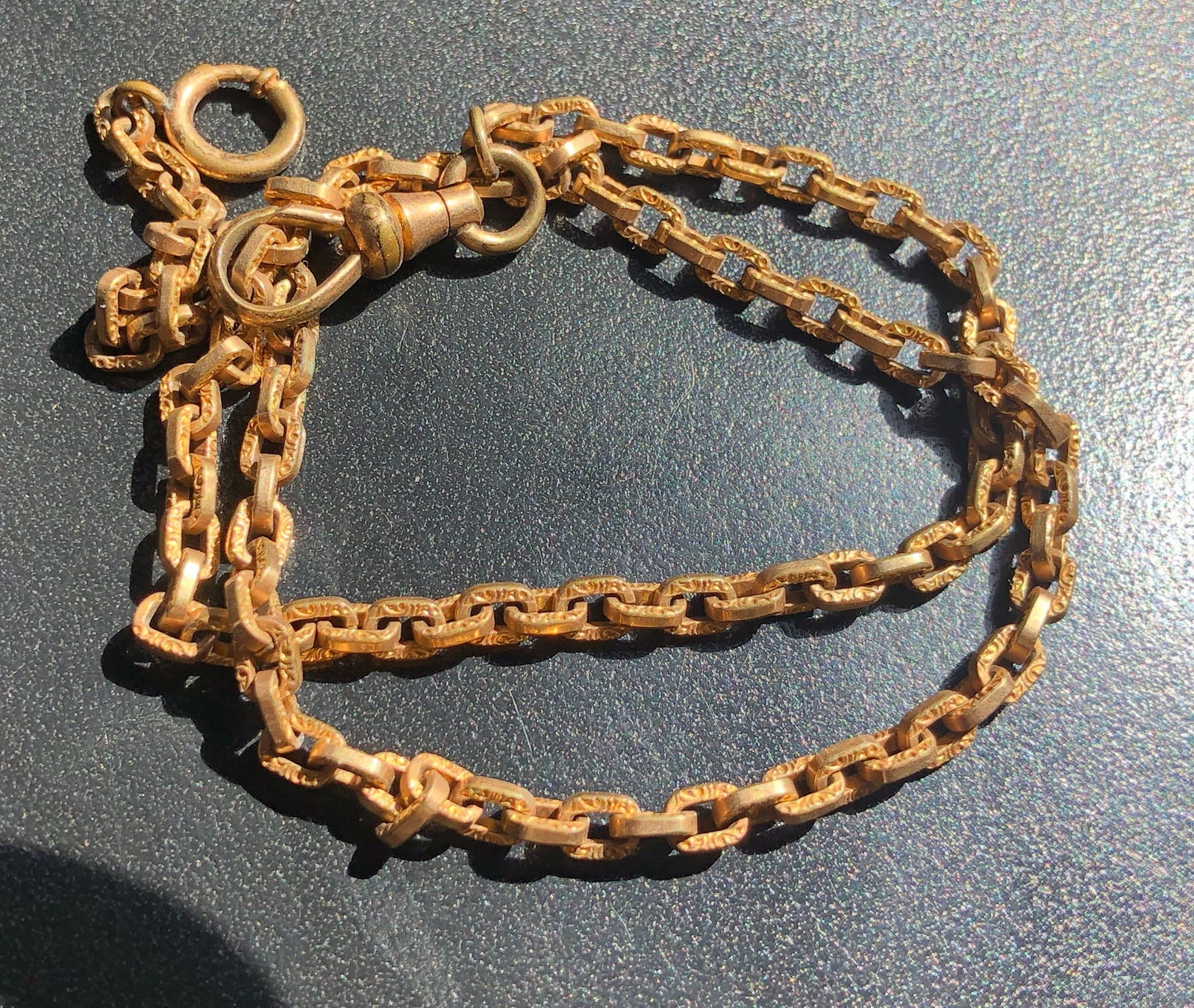 Antique Gold Filled Watch Chain: Antique Gold Filled Watch Chain