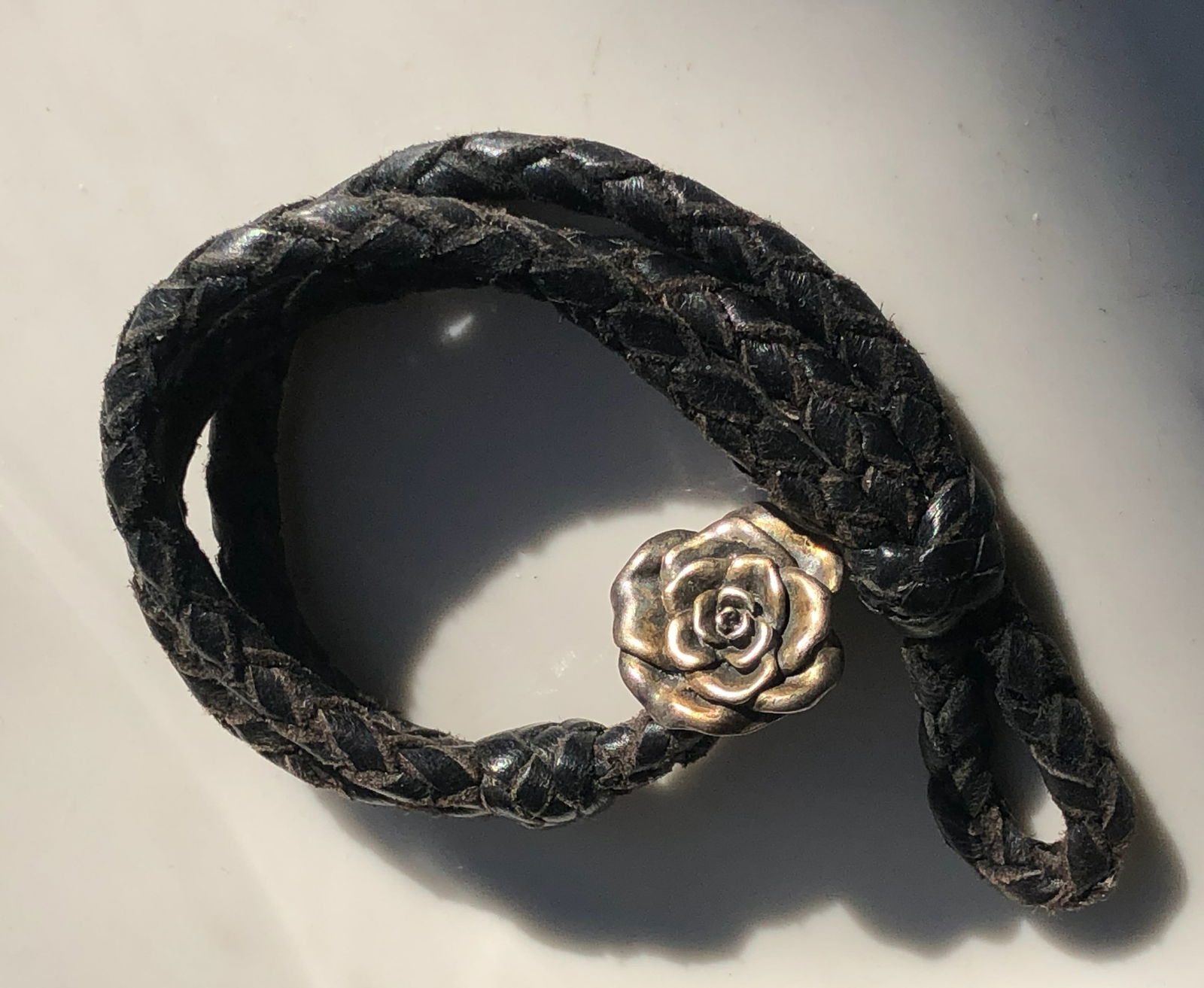 Vintage Silver Flower Pendant Necklace (1 of 4)