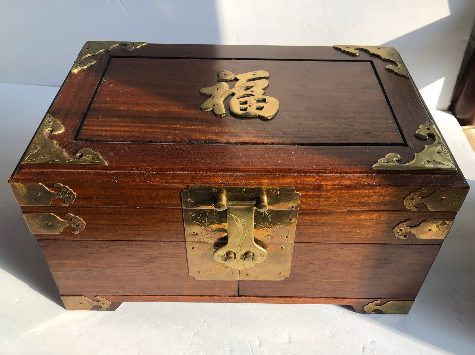 Vintage Huanghuali Jewelry Box (1 of 8)
