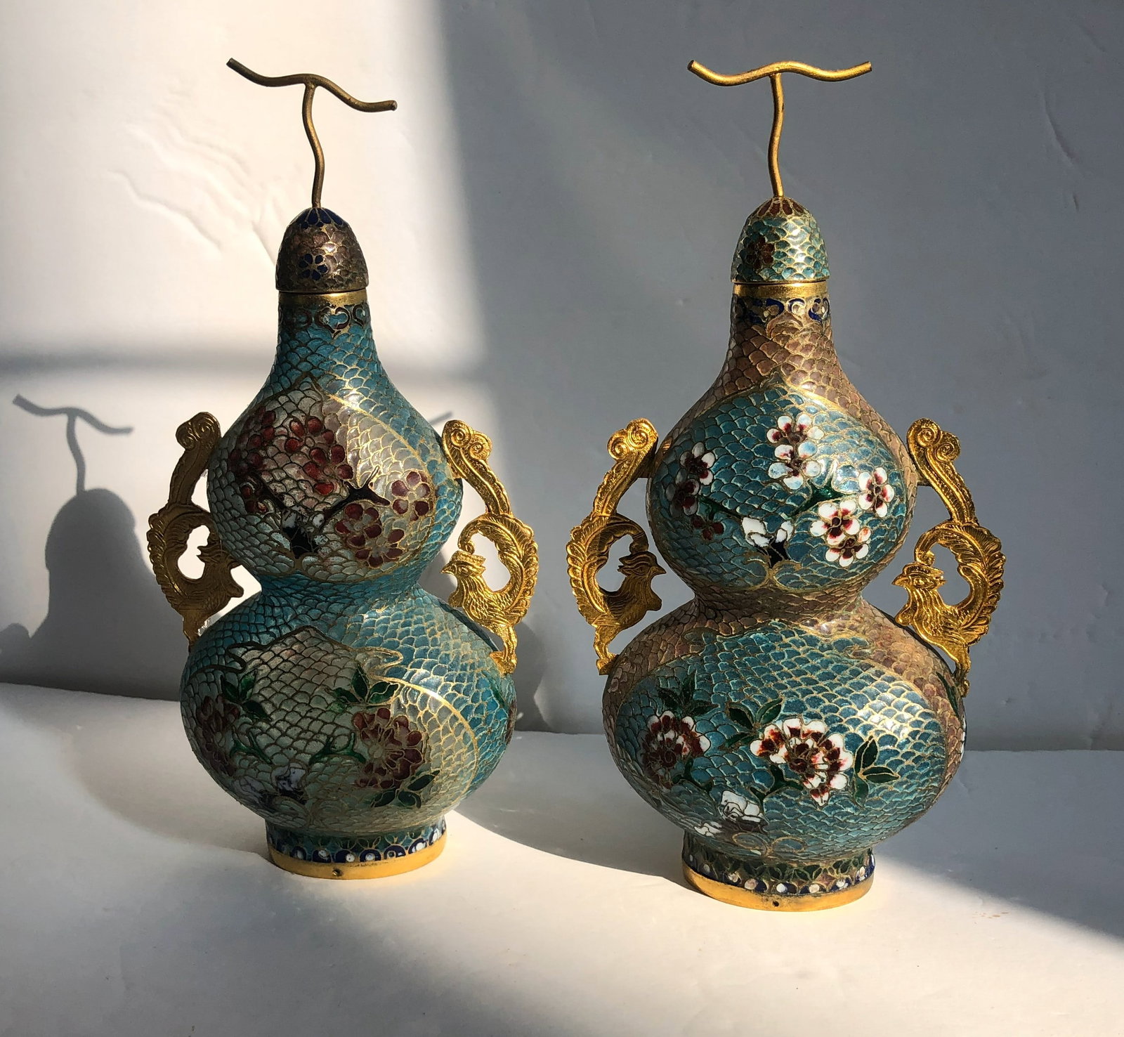 Pair of Cloisonne Vases (1 of 3)