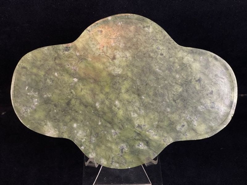 Antique Spinach Jade Lobed Tray (1 of 6)