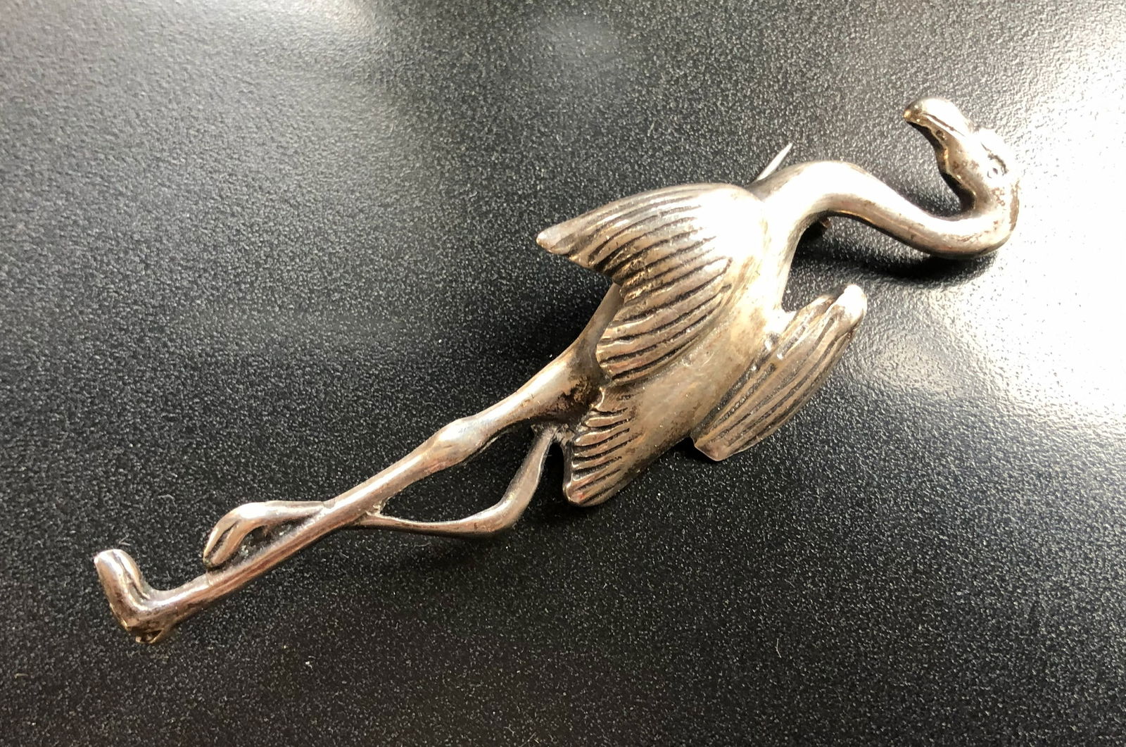 Vintage Silver Brooch Pin: Vintage Silver Brooch Pin, Size: 3", Weight 24g