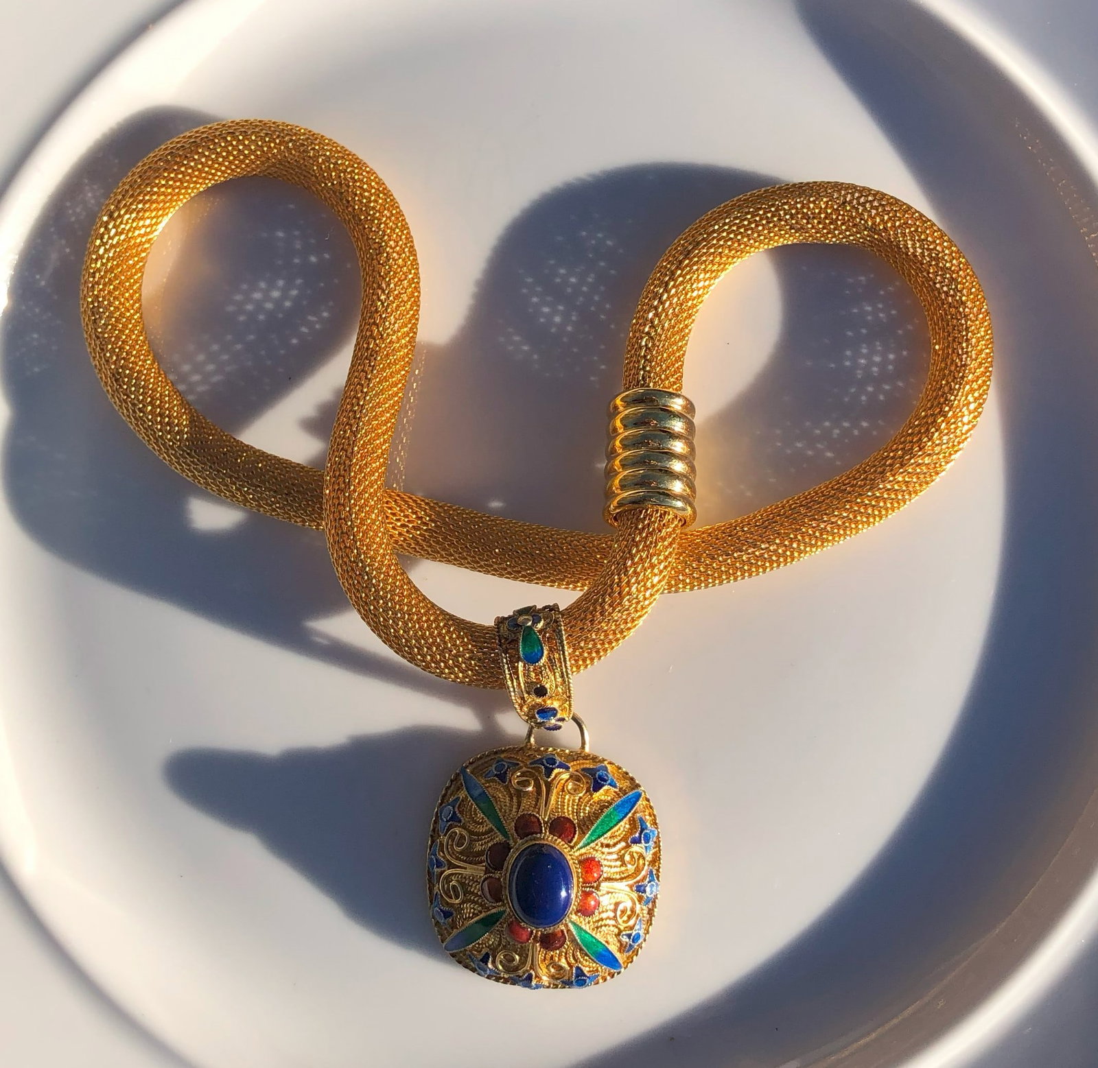 Vintage Silver Filigree Necklace Marked 925: Vintage Silver Filigree Necklace Marked 925