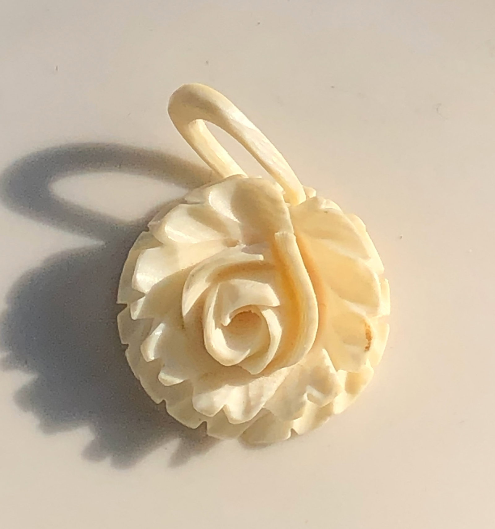 Carved Flower Pendant (1 of 4)