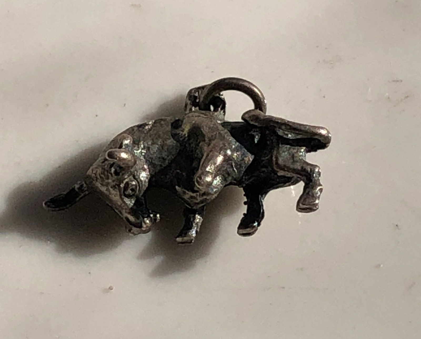 Vintage Silver Cow Pendant: Vintage Silver Cow Pendant
