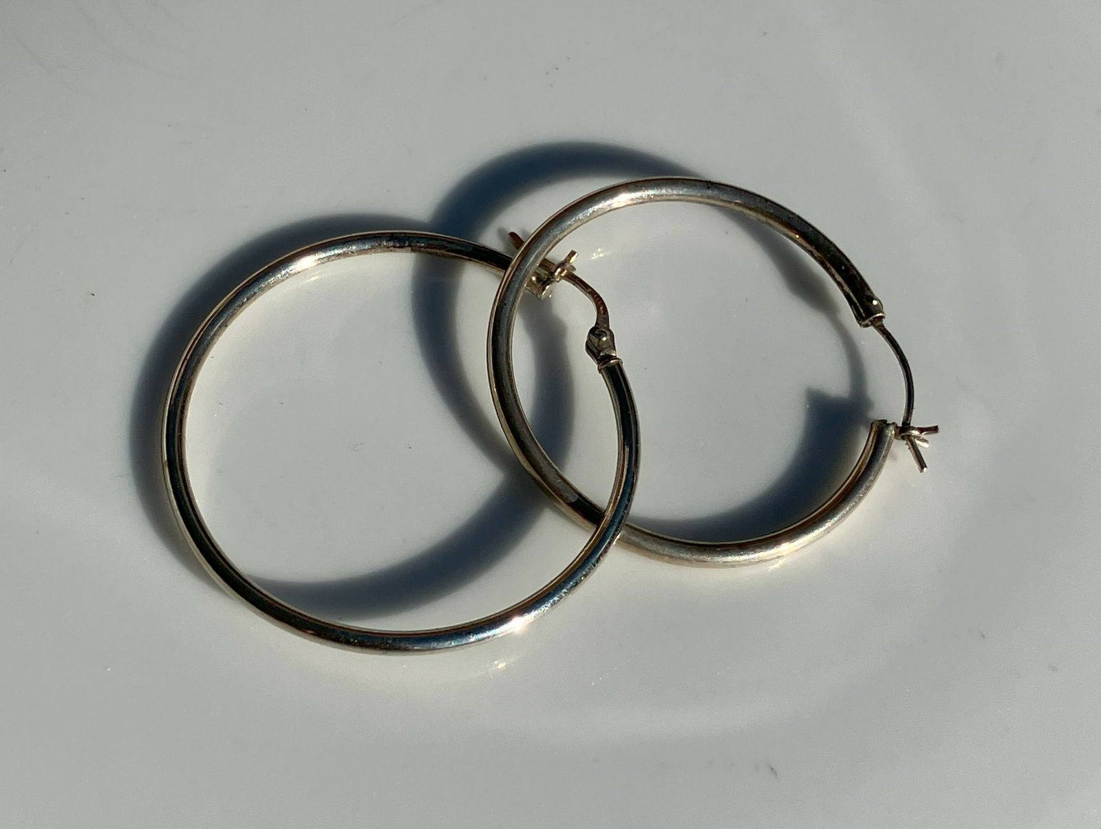 Pair of Silver Earrings: Pair of Silver Earrings