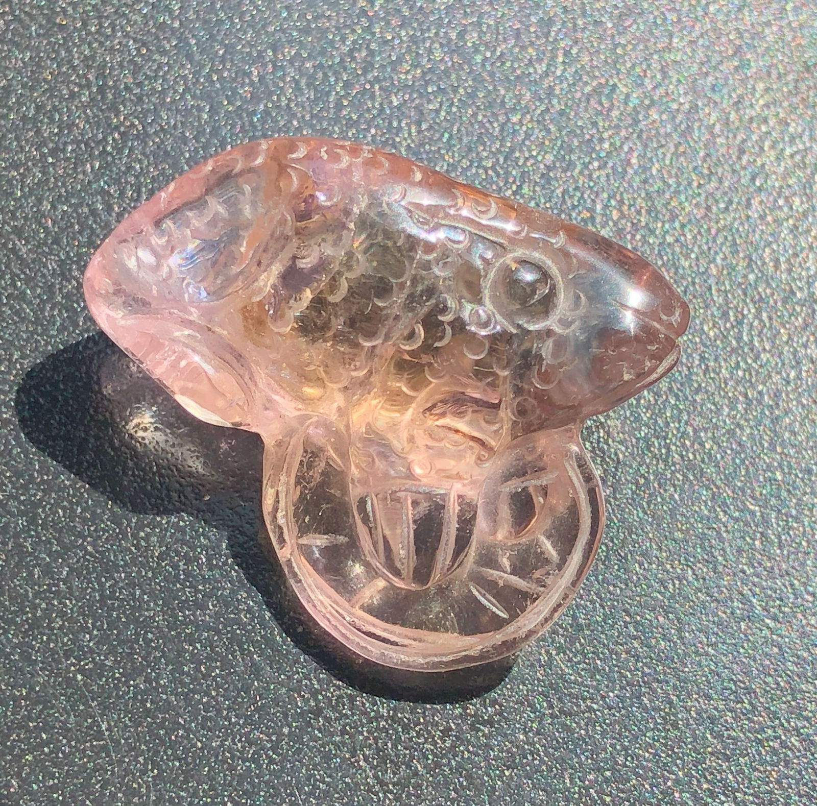 Vintage Ametrine Carving: Vintage Ametrine Carving