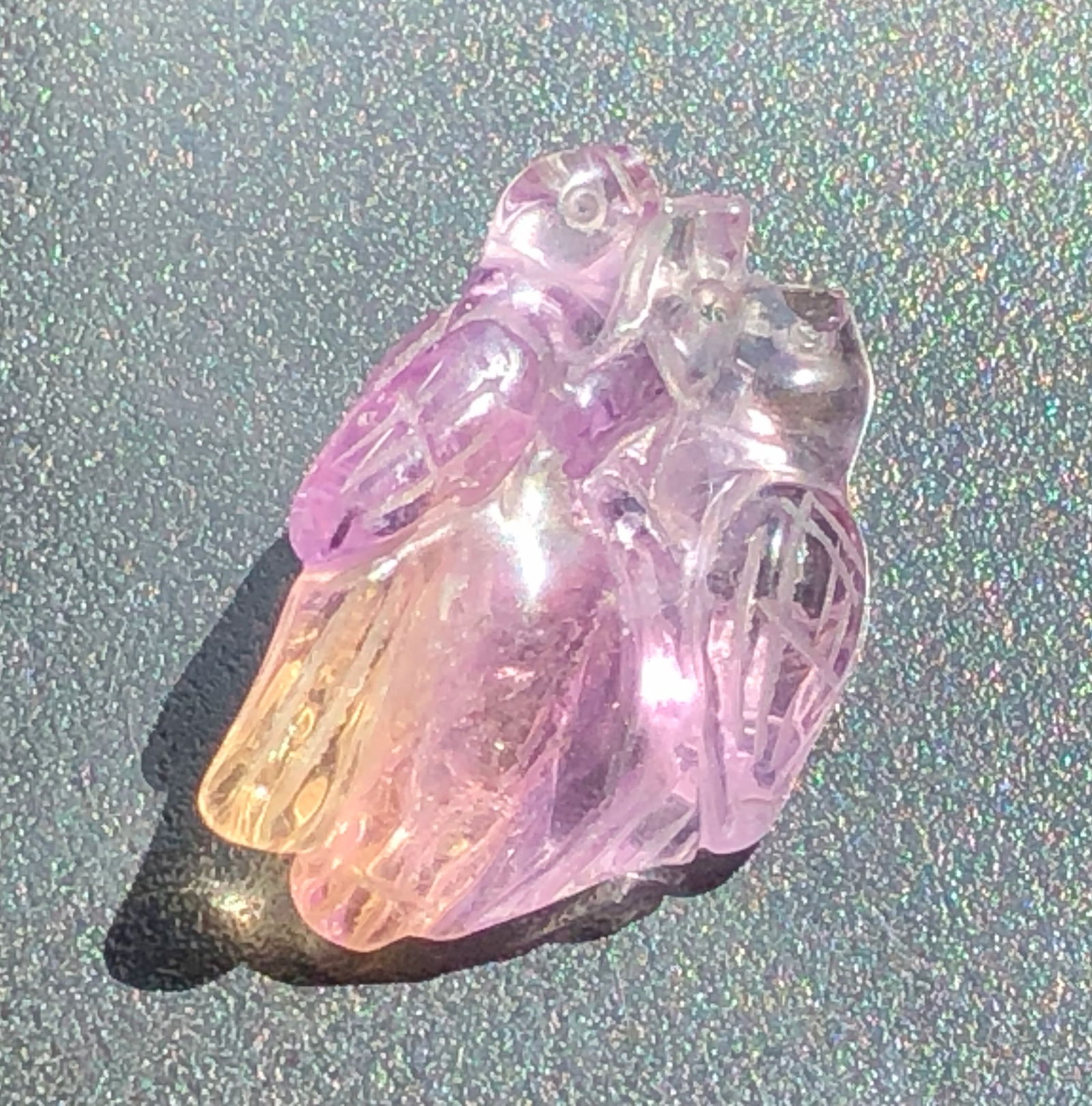 Vintage Ametrine Carving: Vintage Ametrine Carving