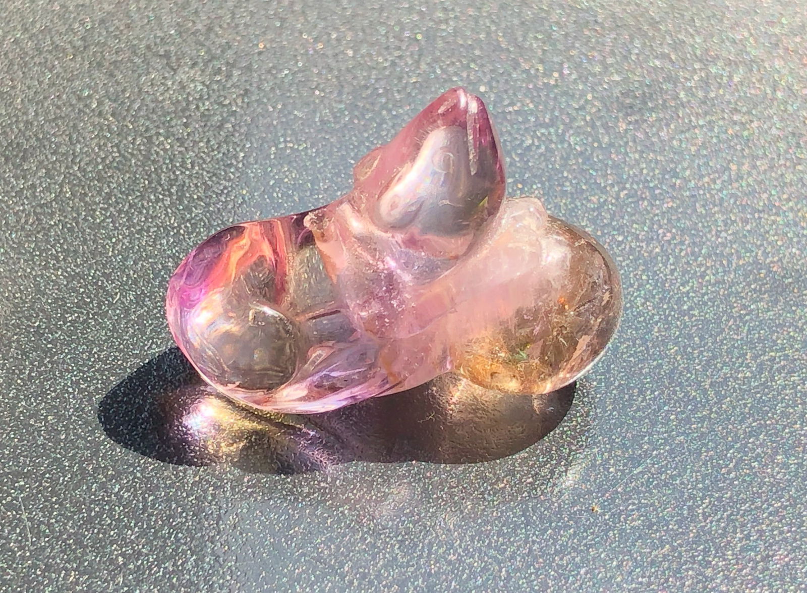 Vintage Ametrine Carving: Vintage Ametrine Carving