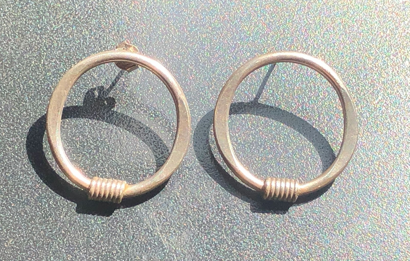 Pair of Silver Earrings: Pair of Silver Earrings