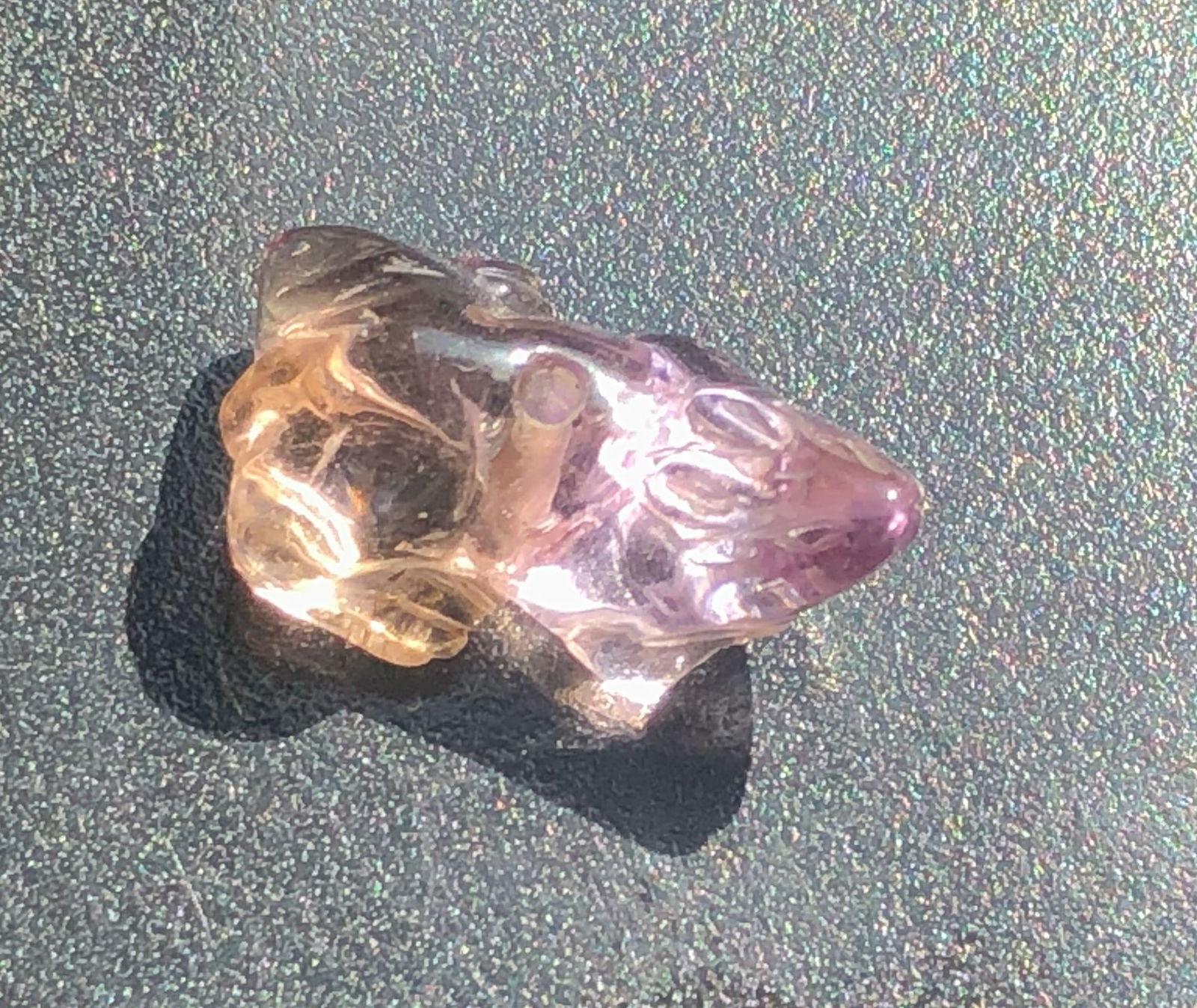 Vintage Ametrine Carving: Vintage Ametrine Carving
